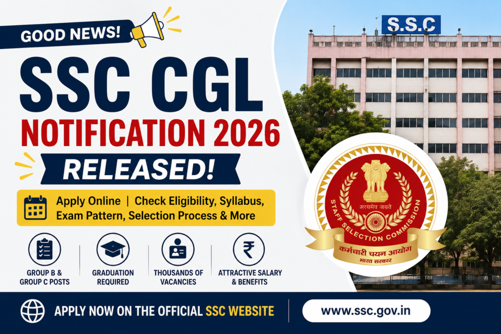SSC CGL Notification 2026