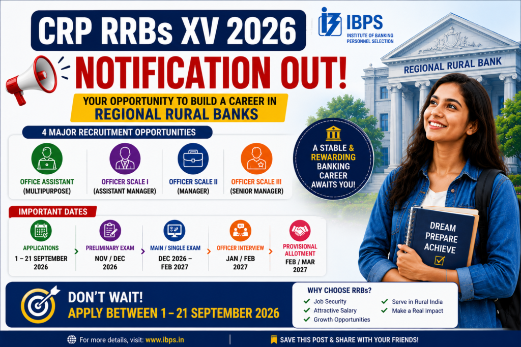 CRP RRBs XV 2026